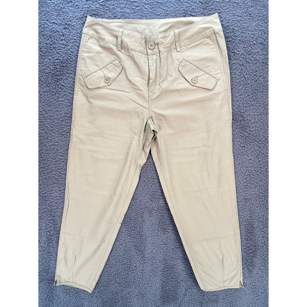 KUT From The Kloth Womens Size 6 33x27 Sadie High Rise Tapered Tan Pants
